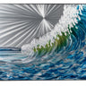 3D Wandbild Welle aus Aluminium inklusive Rahmen 60x80 cm - Lifestyle & More