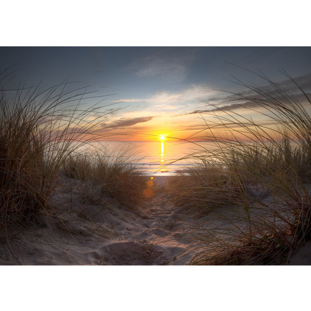 Nonwoven photo wallpaper North Sea Sunset beach wallpaper sea