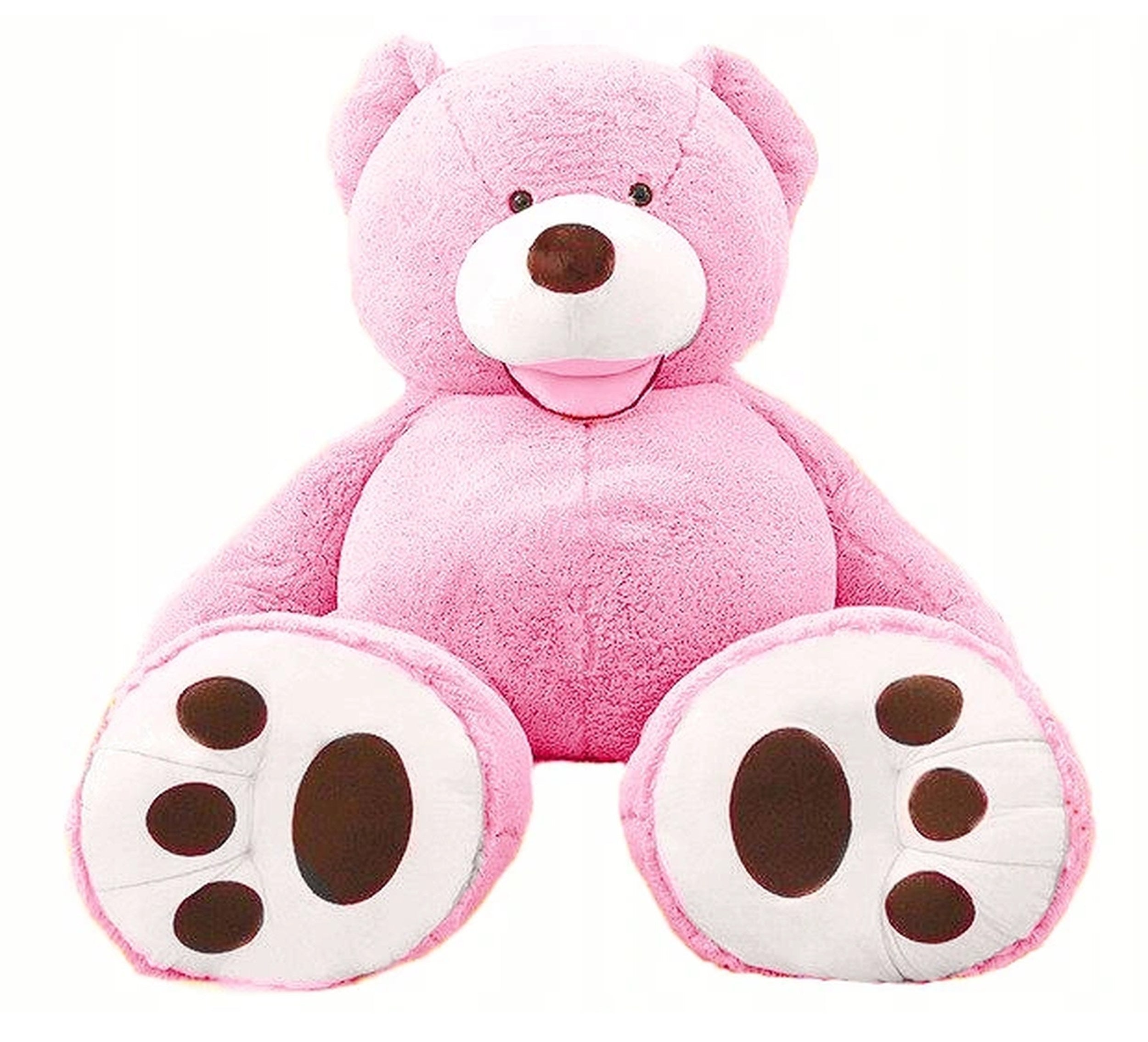 Riesen Teddybär Kuschelbär 130 cm Groß XL pink Plüschbär Kuscheltier samtig weich