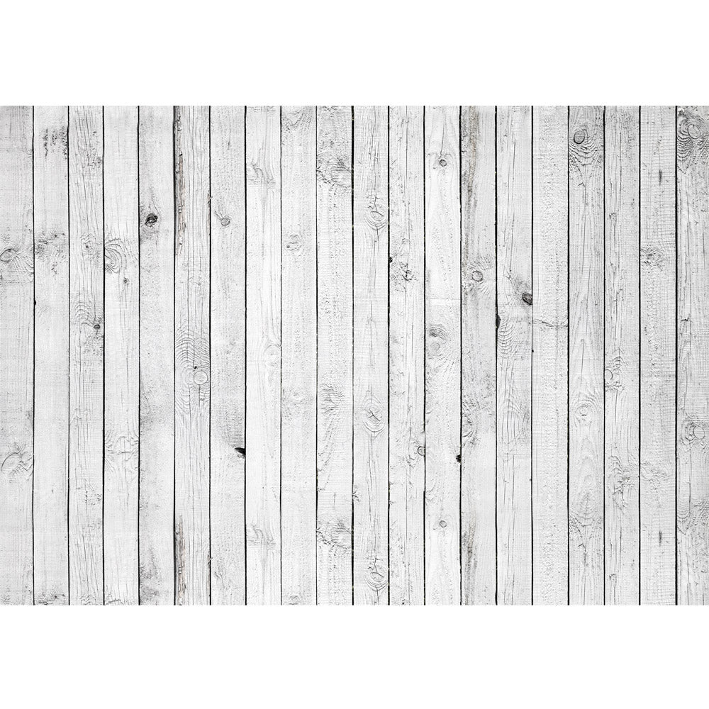 Vlies Fototapete White painted Wooden Wall Holz Tapete Holzoptik Holzwand Holzpaneel weißes Holz