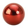 6 Stück moderne Deko Kugeln aus Edelstahl in rot Durchmesser 6 cm - Lifestyle & More