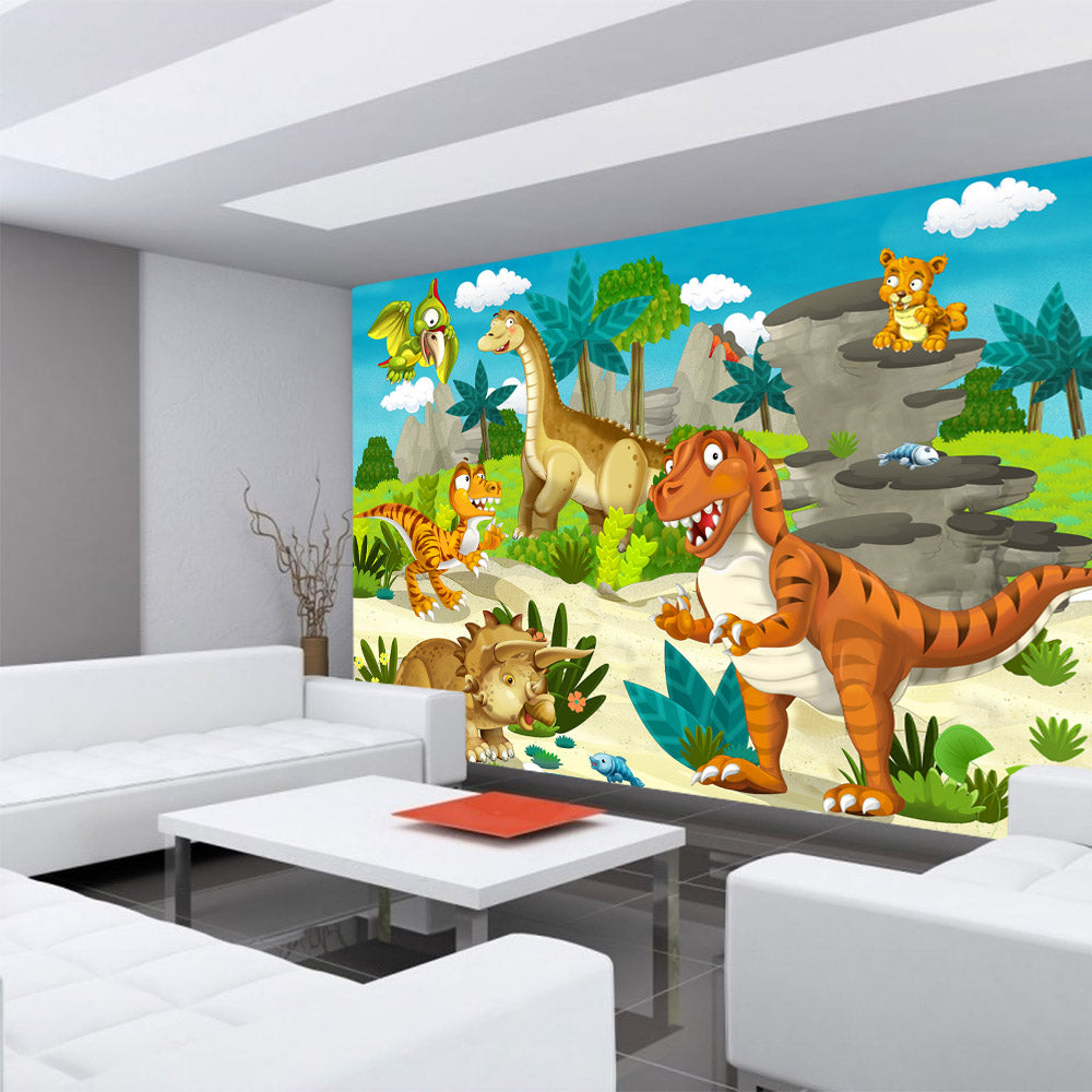 Nonwoven photo wallpaper My first Dinos children's wallpaper wallpaper children's wallpaper children's room dino dinosaur