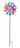 Windrad Windspiel mehrfarbig aus Metall als Gartenstecker Höhe 125 cm Durchmesser 36 cm