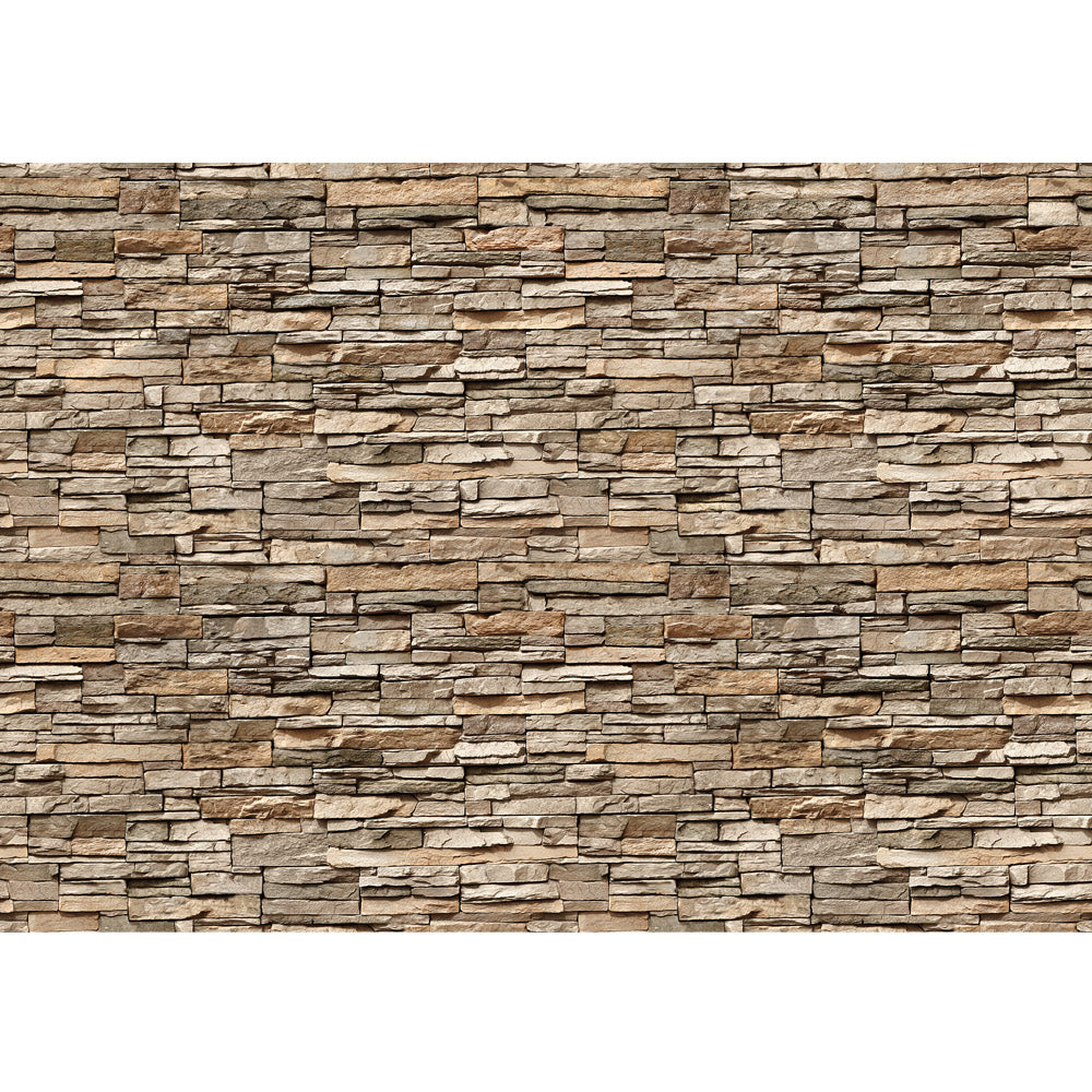 Nonwoven photo wallpaper Asian Stone Wall 2 stackable stone wall wallpaper