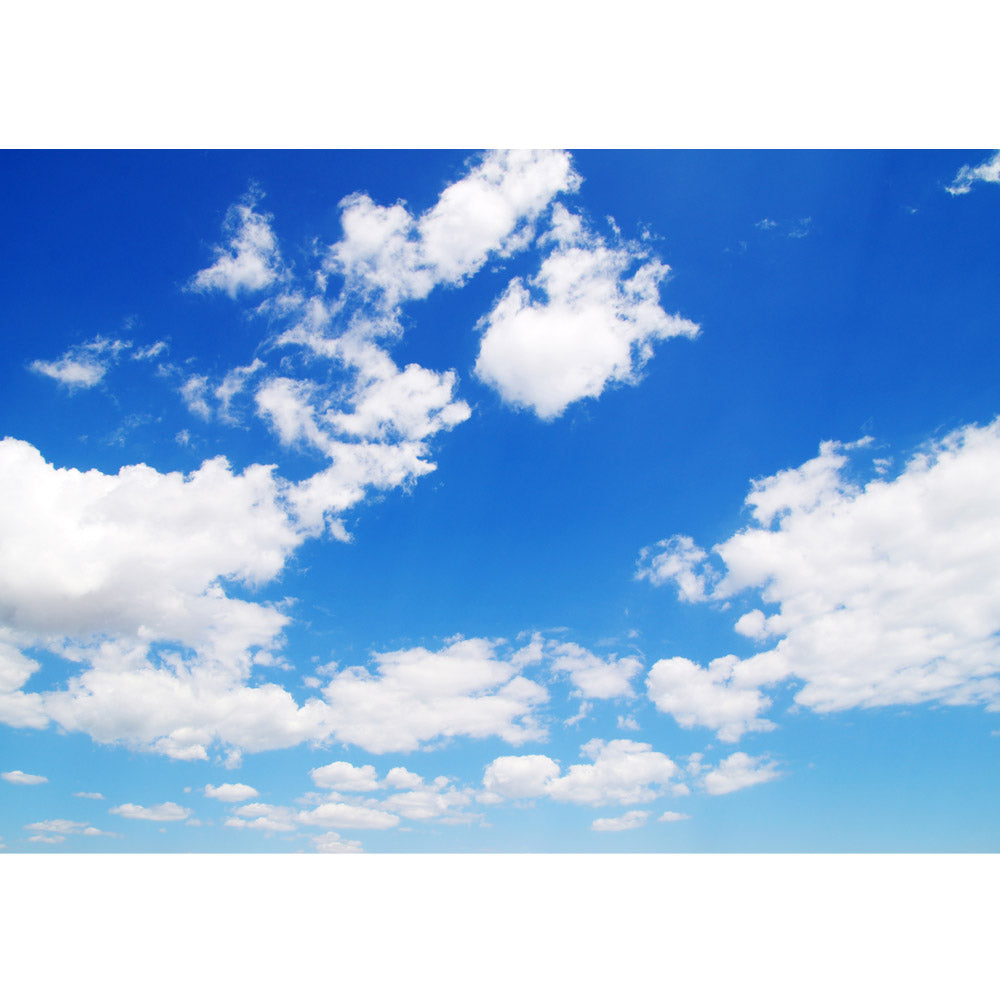 Nonwoven Photo Wallpaper Sky Wallpaper Sky Clouds Blue Romantic Holiday blue