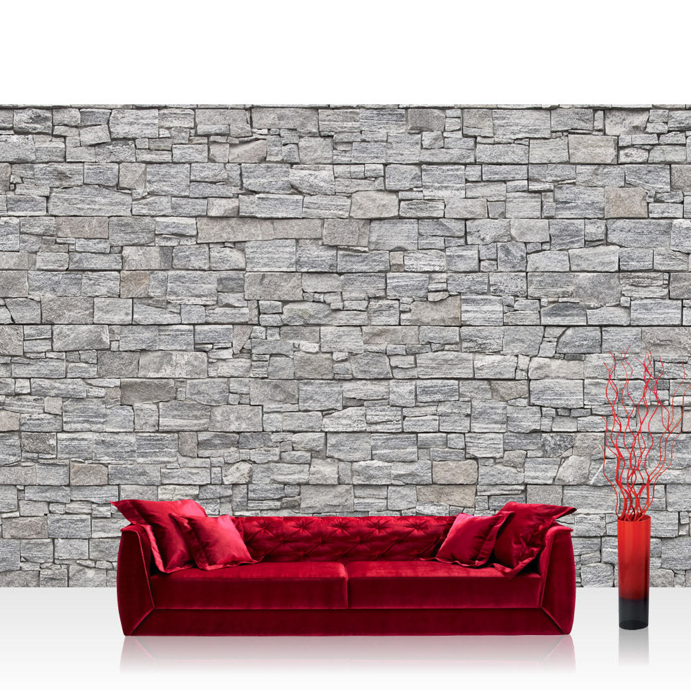 Nonwoven photo wallpaper stone wall wallpaper stone wall stone look stones wall stone wallpaper grey