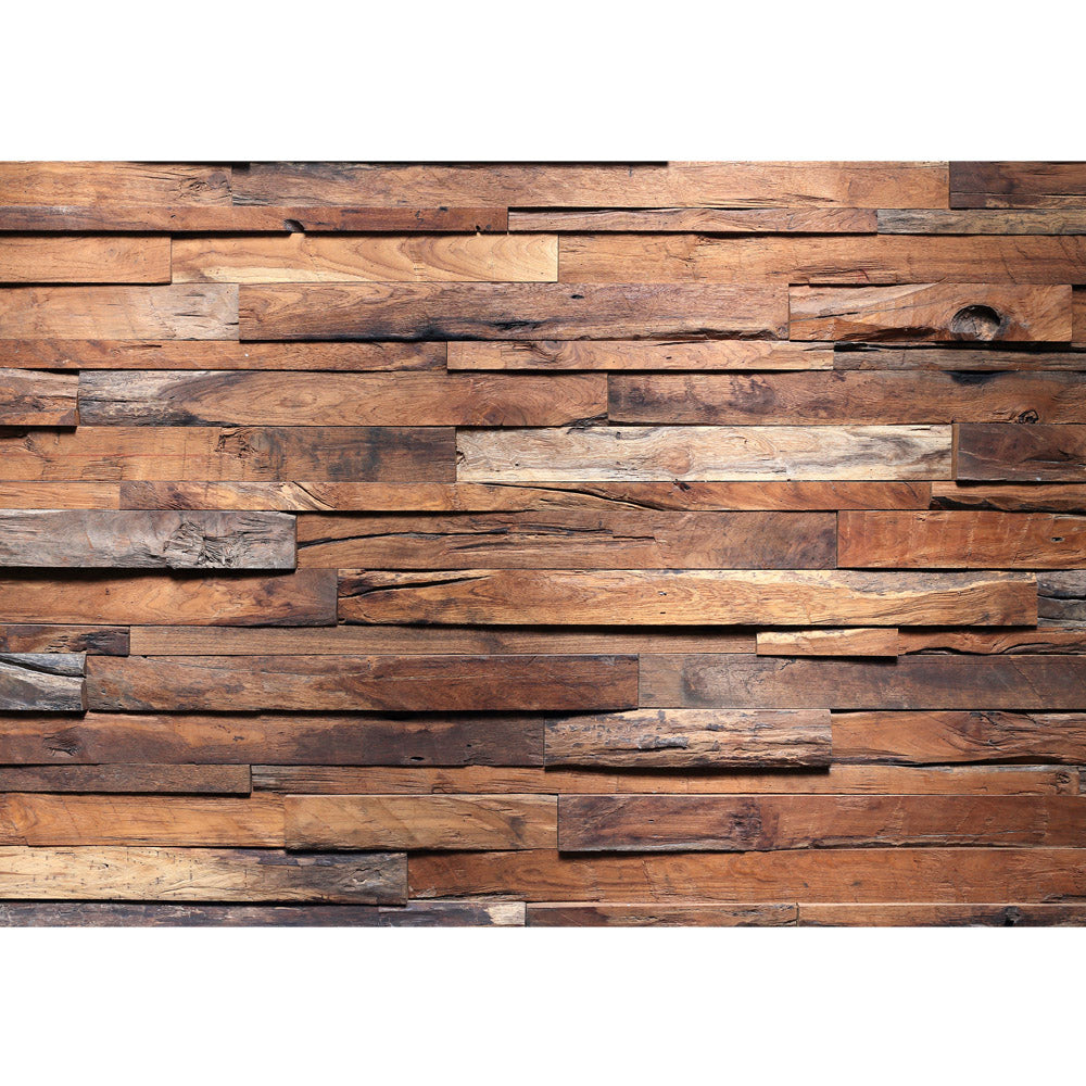 Nonwoven photo wallpaper wood wallpaper wooden wall stone look wood wall wall wood wallpaper brown