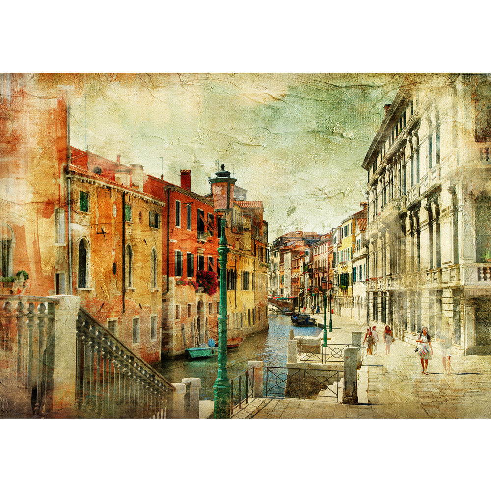 Nonwoven photo wallpaper Venice wallpaper Venice Italy Romantic building brown