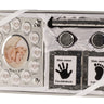 Babyset in silber inklusive Bilderrahmen mein erstes Jahr, 2 Dosen für Milchzähne und Haare - Lifestyle & More