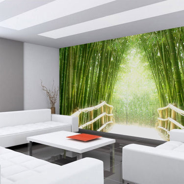 Bamboo Walk Wald Tapete Bambusweg Bambuswald Dschungel Asia Asien Bamboo Way Wald grün - Lifestyle & More