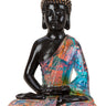 Buddha Skulptur "Colorful Art" aus Polyresin schwarz/bunt Höhe 39cm Breite 25cm - Lifestyle & More