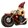 Cooler Zwerg auf einem Motorrad aus Keramik mehrfarbig Höhe 28 cm Breite 35 cm - Lifestyle & More