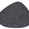 Designer Tischset Grau aus Filz - Oval | 40x34 cm I Hitzebeständig I 8er Platzset mit Untersetzer - Lifestyle & More