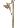 Edler Kerzenständer einarmig Kerzenleuchter aus Aluminium und Vogeldekoration gold Höhe 38 cm - Lifestyle & More