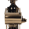 Extravaganter Wein Flaschenhalter Modernes Barbecue aus Metall Höhe 31 cm - Lifestyle & More