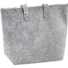 Filz - Tasche Einkaufstasche hellgrau mit Reißverschluss 13x45x35 cm - Lifestyle & More