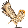 Gartenfigur Eule aus Metall stehend Höhe 43cm Breite 35cm - Lifestyle & More