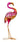 Gartenfigur Flamingo aus Metall stehend Höhe 60 cm Breite 23 cm - Lifestyle & More