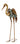 Gartenfigur Reiher aus Metall stehend Höhe 81 cm Breite 48 cm - Lifestyle & More