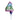 Geburtstagskerzen Ballonmuster in Regenbogenfarben Zahl 4 Höhe 8 cm - Lifestyle & More