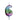 Geburtstagskerzen Ballonmuster in Regenbogenfarben Zahl 6 Höhe 8 cm - Lifestyle & More