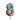 Geburtstagskerzen Ballonmuster in Regenbogenfarben Zahl 8 Höhe 8 cm - Lifestyle & More