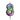 Geburtstagskerzen Ballonmuster in Regenbogenfarben Zahl 8 Höhe 8 cm - Lifestyle & More