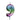 Geburtstagskerzen Ballonmuster in Regenbogenfarben Zahl 9 Höhe 8 cm - Lifestyle & More