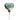 Geburtstagskerzen Ballonmuster Regenbogenfarben Happy Birthday Kerze Höhe 11 cm - Lifestyle & More
