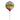 Geburtstagskerzen Ballonmuster Regenbogenfarben Happy Birthday Kerze Höhe 13 cm - Lifestyle & More