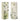 Geschenktaschen Geschenktüten jeweils im 4er Set 12x36x9cm Blumen - Lifestyle & More