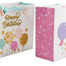 Geschenktüte Geschenktasche "Happy birthday" mit Goldglitzer im 4er Set 26x31x12cm - Lifestyle & More