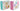 Geschenktüte Geschenktasche "Happy birthday" mit Goldglitzer im 4er Set 26x31x12cm - Lifestyle & More