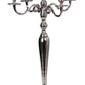 Kerzenständer 5 - armig Kerzenleuchter Kandelaber aus Metall silber Höhe 80 cm - Lifestyle & More
