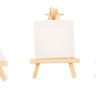 Mini - Leinwand auf Keilrahmen mit Staffelei aus Holz 7x7 cm 24 Stück Perfekt als Platzkarten - Lifestyle & More
