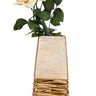 Moderne Dekovase Blumenvase Tischvase Vase aus Keramik gold 12x33 cm - Lifestyle & More