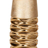 Moderne Dekovase Blumenvase Tischvase Vase aus Keramik gold 13x33 cm - Lifestyle & More