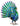 Moderne Gartenfigur Gartenskulptur Pfau aus Metall mehrfarbig Höhe 52 cm Breite 55 cm - Lifestyle & More