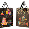 Moderne Geschenktüten Happy Birthday im 4er Set Abmessung 26x32x10cm - Lifestyle & More