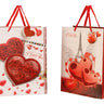 Moderne Geschenktüten Herzen und Liebe mit Glitzer im 4er Set Abmessung 26x32x12cm - Lifestyle & More