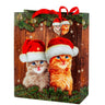 Moderne Geschenktüten Weihnachten Merry Christmas Katzen im 4er Set Abmessung 26x32x12cm - Lifestyle & More