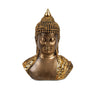 Moderne Skulptur Dekofigur Buddha aus Kunststein Gold Höhe 18 cm Breite 8 cm - Lifestyle & More
