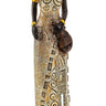 Moderne Skulptur Dekofigur Frau Afrikanerin gold/braun Höhe 24 cm - Lifestyle & More
