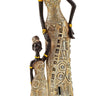 Moderne Skulptur Dekofigur Frau Afrikanerin gold/braun Höhe 31 cm - Lifestyle & More