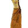 Moderne Skulptur Dekofigur Frau Afrikanerin gold/braun Höhe 35 cm - Lifestyle & More