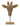 Moderne Skulptur Dekofigur Giraffenkopf aus Kunststein gold 28x37 cm - Lifestyle & More
