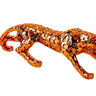 Moderne Skulptur Dekofigur Leopard aus Kunststein bronzefarben Länge 55 cm - Lifestyle & More