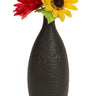 Moderne Vase Tischvase Blumenvase aus Porzellan schwarz Höhe 23cm ⌀ 9cm - Lifestyle & More