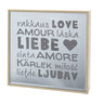 Moderner LED Schriftzug in einer Spiegelbox Echtholzfurnier 21 LEDs 4x21x21 cm (TxBxH) - Lifestyle & More
