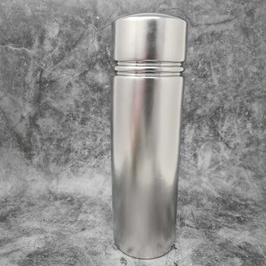 Moderner Teelichthalter Teelichtleuchte Windlicht aus Keramik silber Höhe 29 cm Breite 9 cm - Lifestyle & More